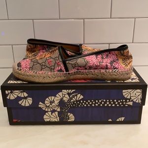 Gucci Pilar Tiger Espadrille Flat Shoes Worn ONCE